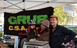 GRUB CSA, small family farm, from left to right: Orin, Francine, Lee. Not pictured is their CSA partner, Michael Shaw