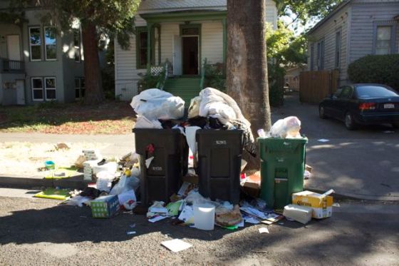 Student trash, last summer