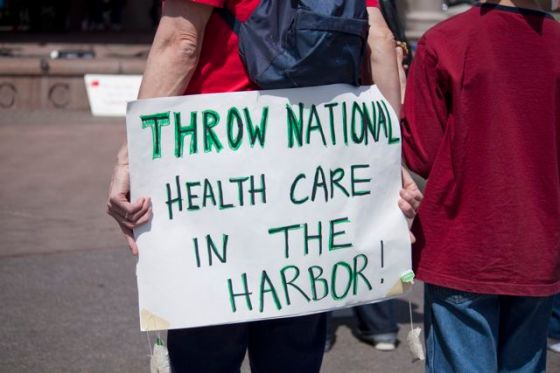 2010 Tea Party rally sign