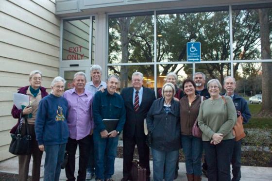 Jan. 12th, Save Our Trees goes to court with their attorney, Richard Harriman.PG&E wins Temporary Restraining Order against the people.