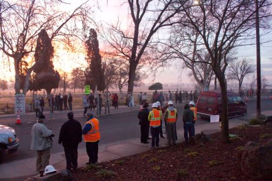 Stand-off between PG&E and the people.