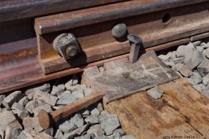 Chico, California, railroad tracks behind CSUC.